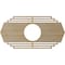 Ekena Millwork Chrysler Wood Fretwork Pierced Ceiling Medallion, Hickory, 20"W x 10"H x 5 1/4"ID x 1/4"T CMWP20X10X0250CSHI - alternate 3